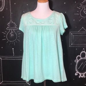 Crown & Ivy teal shirt- All proceeds go to charity
